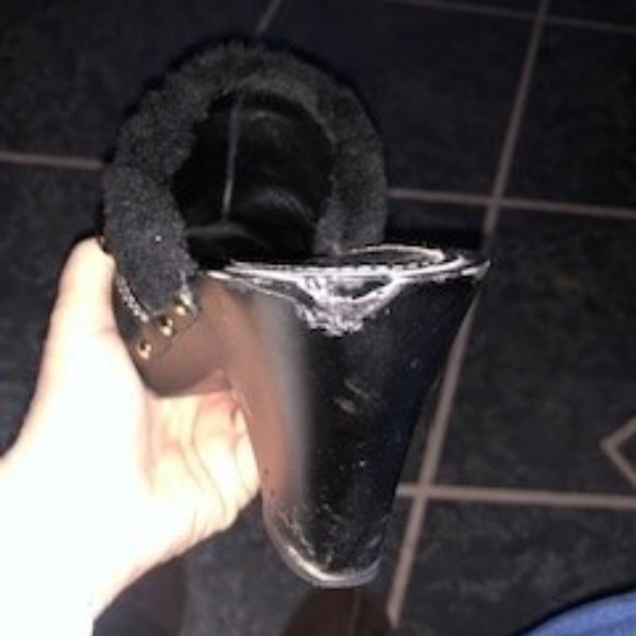 Coach sz 9.5 black suede Ivanka clogs - Picture 7 of 10